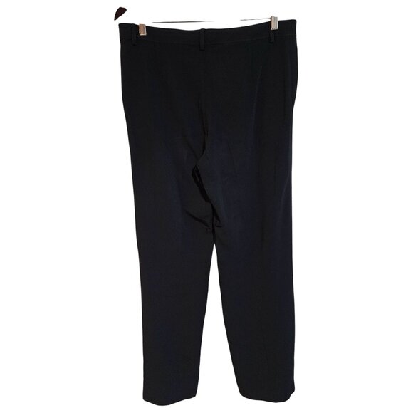 Alberta Ferretti Black Pants Women 10 Business Court Elegant Boho Chic Authentic - Picture 10 of 16